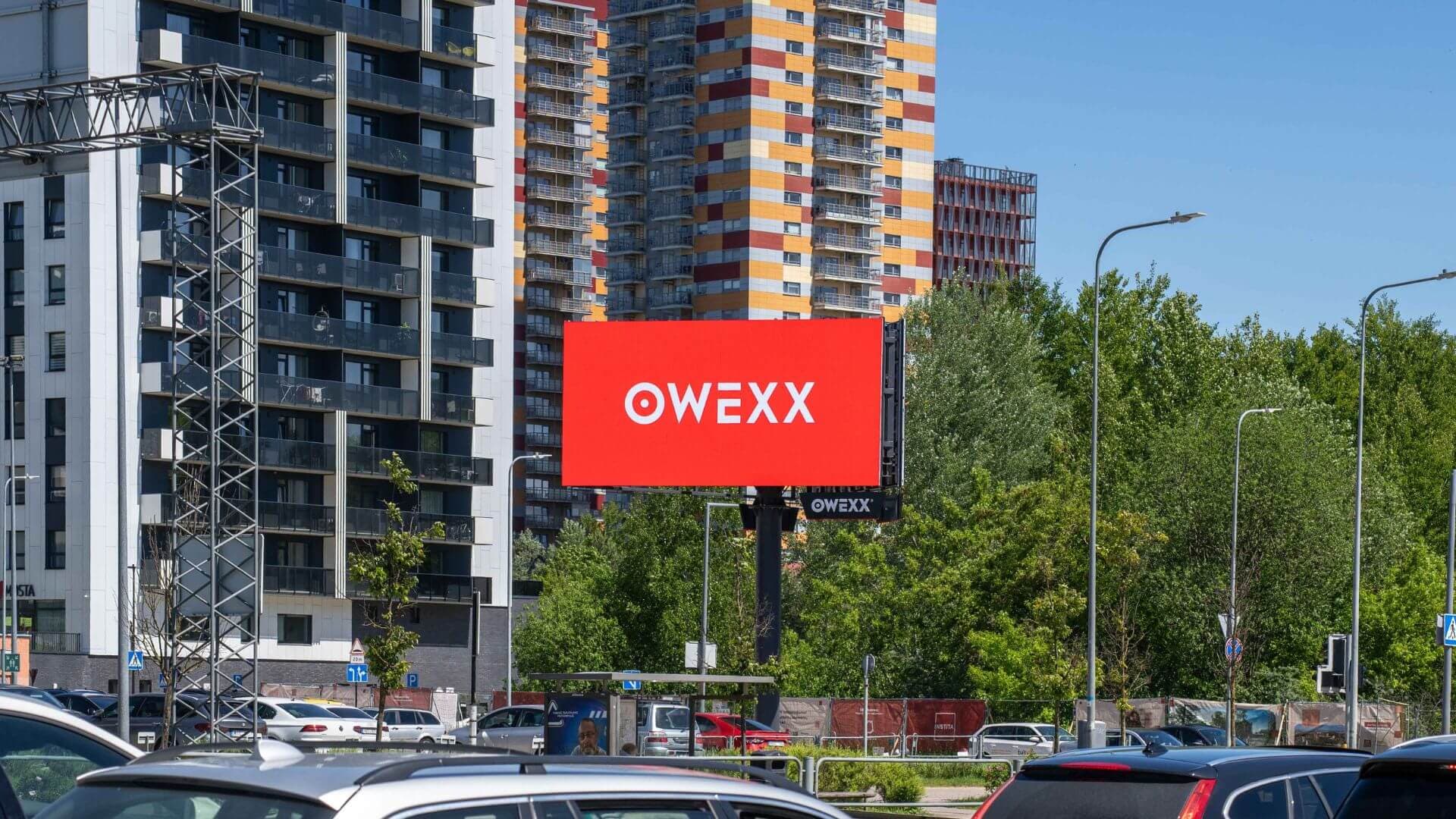 OWEXX udendørsskærmsnetværk i Vilnius: synlighed, der skaber succes