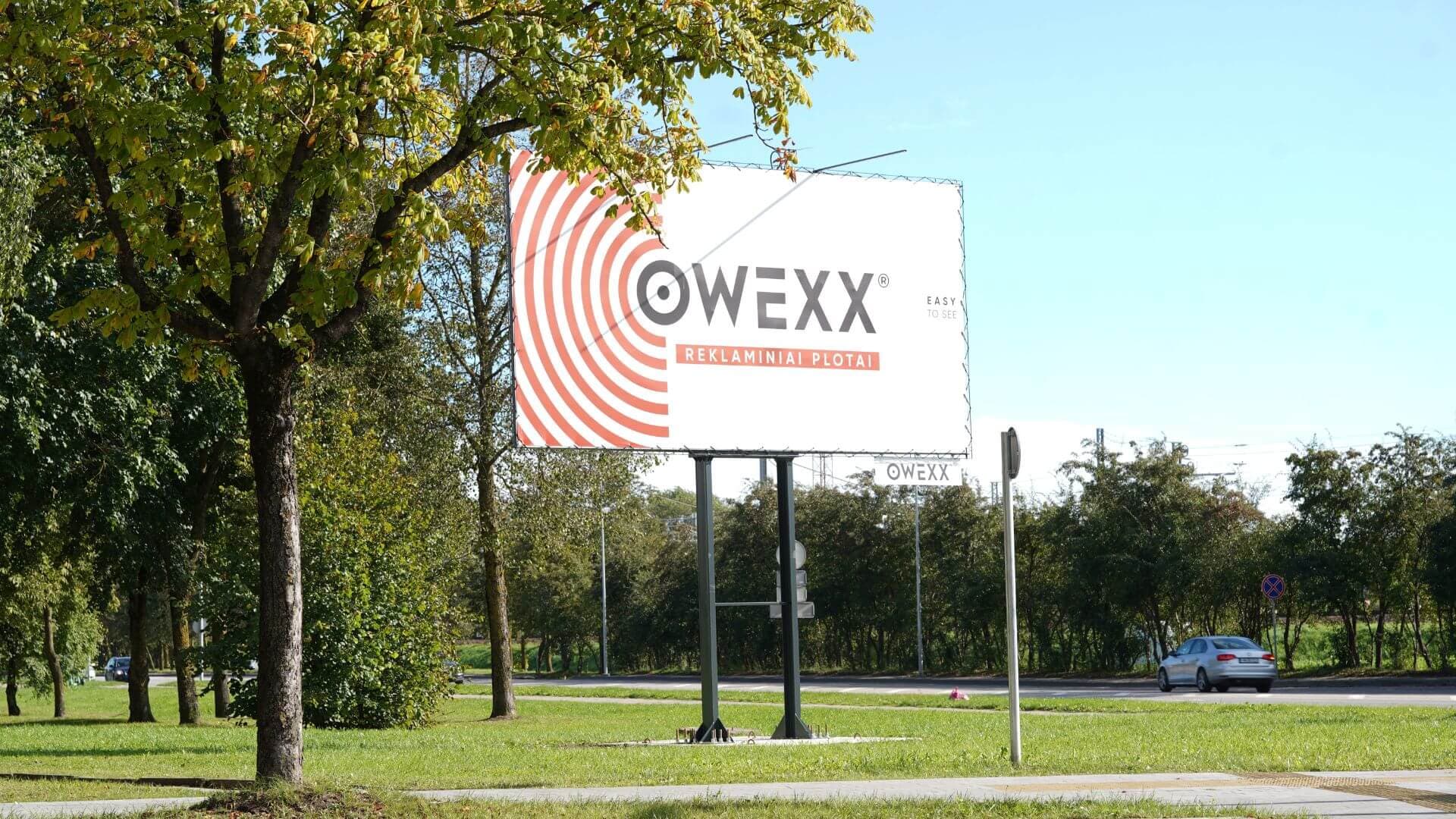 OWEXX reklamestandere – brandets budskab, der når hundredtusinder