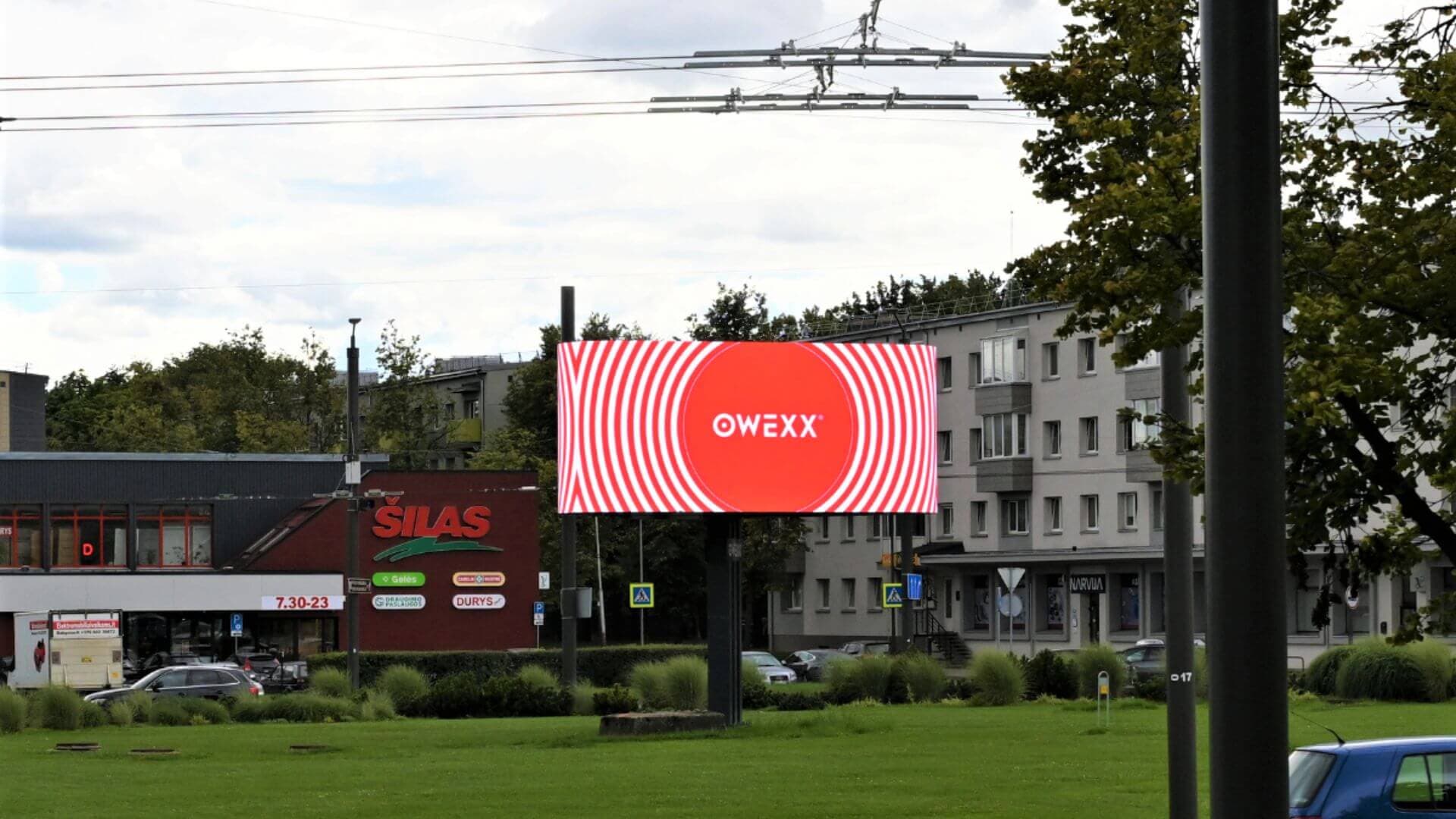 OWEXX udendørsskærme i Kaunas: enestående løsninger, der skaber optimale betingelser for reklame