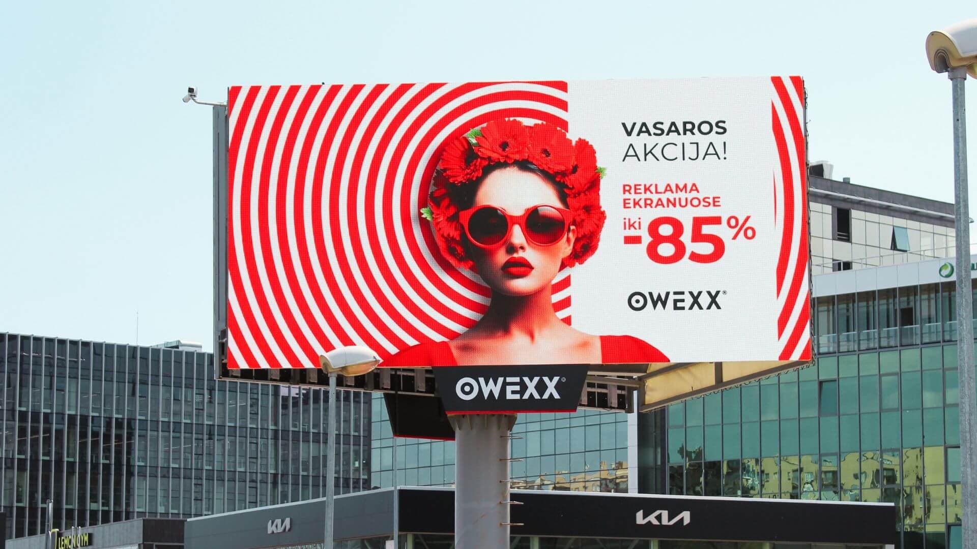 OWEXX udendørs skærmnetværk i Vilnius: prestigefyldte reklamepladser og maksimal synlighed