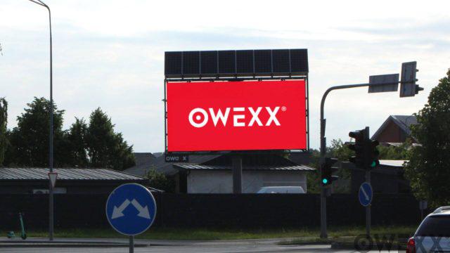 OWEXX lauko ekranų tinklas Šiauliuose – kokybiška reklama ir aplinkai draugiški sprendimai