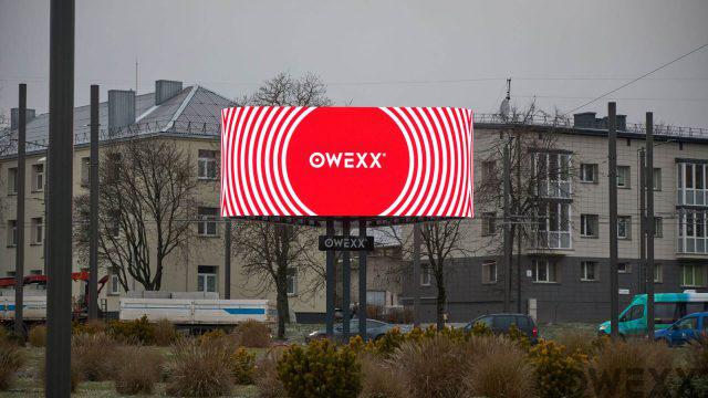 OWEXX lauko ekranų tinklas Kaune: dėmesį traukianti, dinamiška reklama