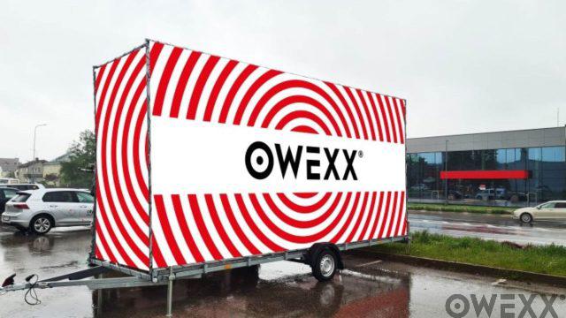 OWEXX reklamos priekabos – galimybė pasiekti tikslinį vartotoją bet kur ir bet kada