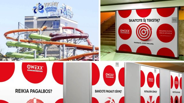 Reklamos plotai vandens parke „Vichy“ Vilniuje: ryšį su vartotoju kurianti reklama