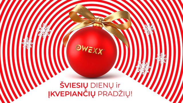 OWEXX sveikina su šventėmis ir linki įkvepiančių pradžių