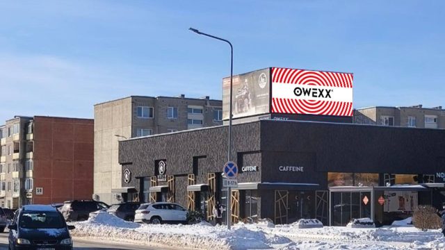 OWEXX lauko ekranų tinklas: paveiki reklama Mažeikiuose