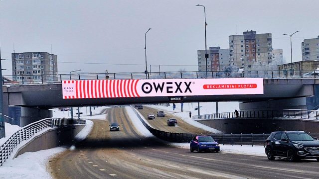 OWEXX lauko ekranų tinklas Vilniuje: kaip kuriamas matomumas mieste